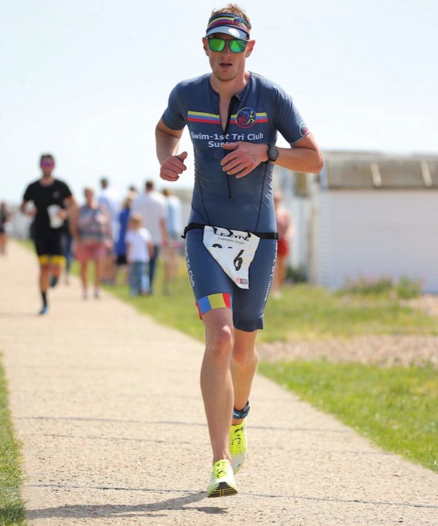 Head of the Coaching Team, Grant is running in the final part of their race
